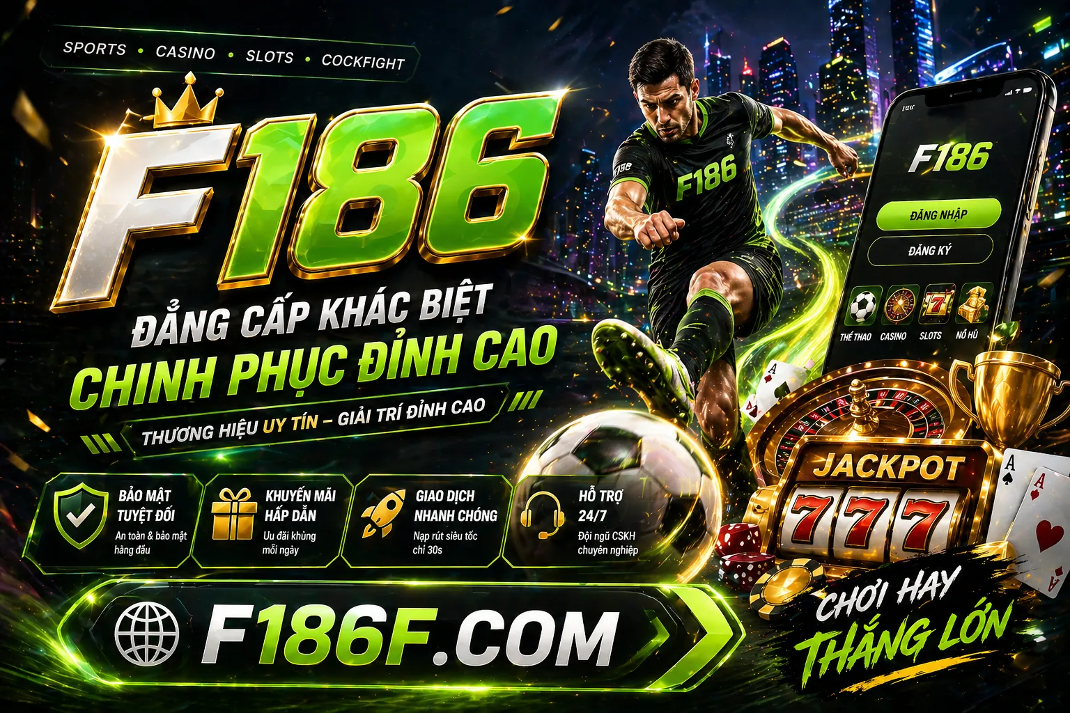 Hình ảnh chính f186 – Cá cược thể thao và sòng bạc trực tuyến hàng đầu Việt Nam